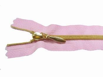 YKK 3C メタリオンファスナー 20cm col.513 ピンク
