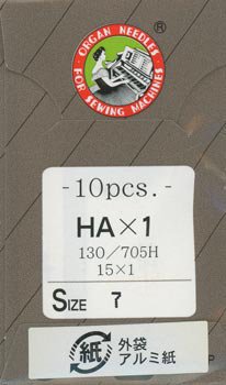 オルガンミシン針 HAx1 #7 超薄地用 10本入