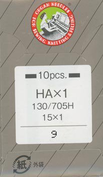 オルガンミシン針 HAx1 #9  薄生地用 10本入