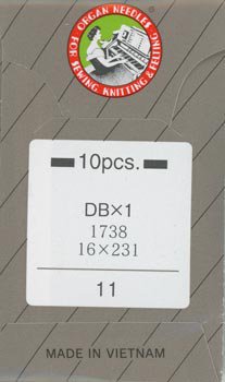 オルガンミシン針 DBx1 #11 普通地用　職業用・工業用ミシン専用