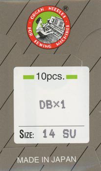 オルガンミシン針 DBx1 #14SU スーパー化繊用厚地用　職業用・工業用ミシン専用