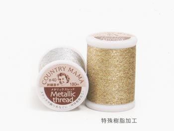 ■廃番■ 購入不可|カントリーママ メタリックスレッド 40番/180m