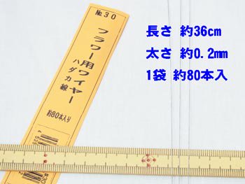 裸ワイヤー 針金 #30 太さ約0.2mm