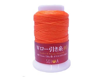 SEIWA ダブルロー引き糸 オレンジ #0/50m巻