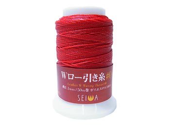 SEIWA ダブルロー引き糸 レッド #0/50m巻