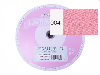 ハマナカ ファッションテープ ピンク 20mm巾×25m巻 H741-400-004