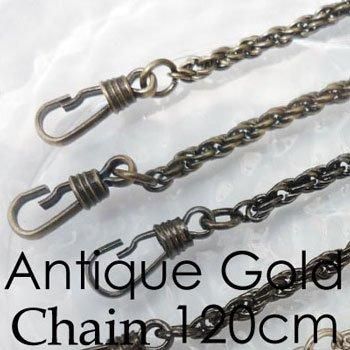 ■廃番■ 購入不可|イナズマ バッグ用 ナスカン付 チェーン 120cm BK-123