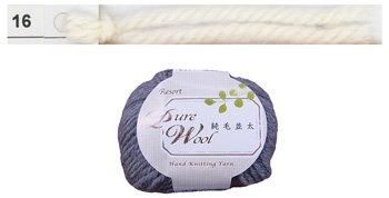特価毛糸 リゾート純毛並太 col.16 オフ白 ダルマ手編み糸