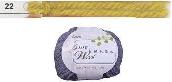 ■廃番■ 購入不可|特価毛糸 リゾート純毛並太 col.22 からし色 ダルマ手編み糸