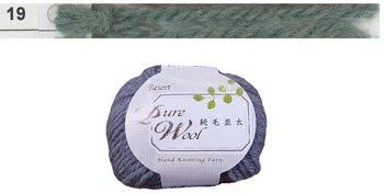 特価毛糸 リゾート純毛並太 col.19 ターコイズ色 ダルマ手編み糸