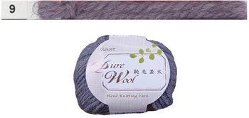 特価毛糸 リゾート純毛並太 col.9 パープル ダルマ手編み糸
