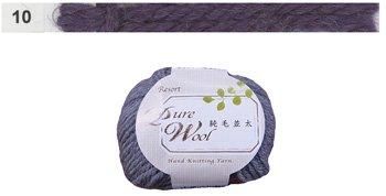 特価毛糸 リゾート純毛並太 col.10 濃紫 ダルマ手編み糸