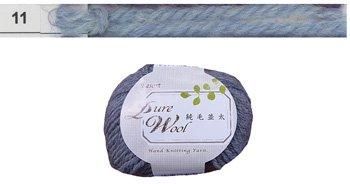 特価毛糸 リゾート純毛並太 col.11 水色 ダルマ手編み糸