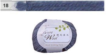 特価毛糸 リゾート純毛並太 col.18 ブルー ダルマ手編み糸