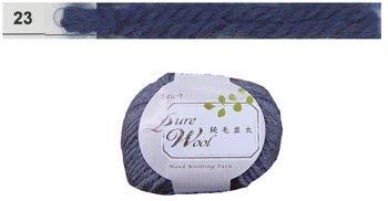 特価毛糸 リゾート純毛並太 col.23 ダークブルー ダルマ手編み糸