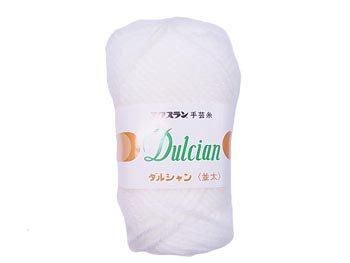 【4979738258013】横田 ダルマ毛糸 ダルシャン 並太 col.1 白