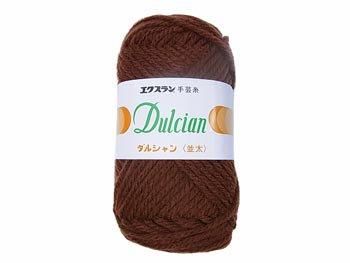 【4979738258327】横田 ダルマ毛糸 ダルシャン 並太 col.32 焦茶