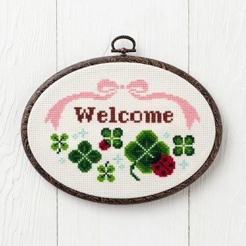 コスモ 刺繍キット てんとうむし No.823 プチフレーム付きクロス コスモ 刺繍キット てんとうむし No.823 プチフレーム付きクロス