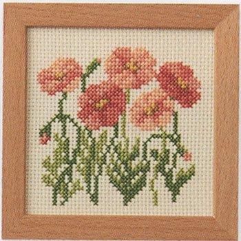 刺繍額 藤娘 コスモ 刺繍キット ポピー No.856 フレーム付 クロスステッチ 通販