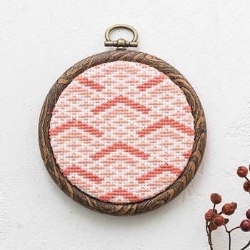 コスモ 刺繍キット プチフレームの壁飾り 青海波 No.2812 通販