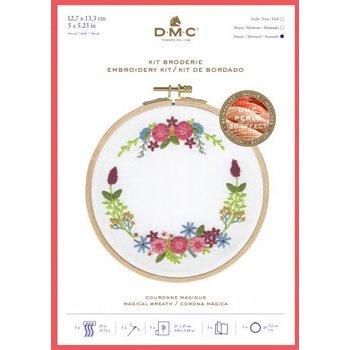 DMC ɽå MAGICAL WREATH TB154 FLORAL EMBROIDERIES