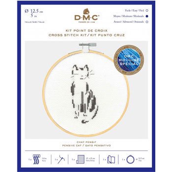 DMC ɽå Pensive Cat BK1881 CATS&DOGS