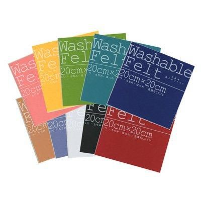 ミササ ウォッシャブルフェルト 1mm 20cm角 Washable Felt
