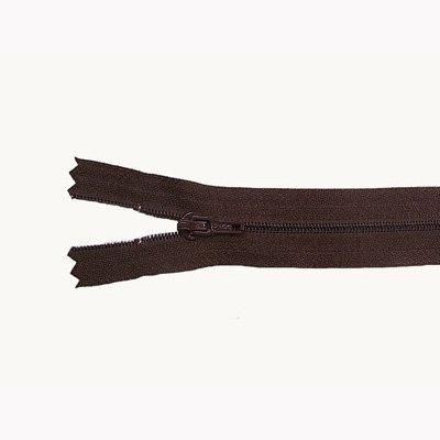 YKK 4ER 20cm ストレートファスナー ズボン スカート用ファスナー col.570 焦茶