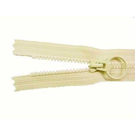 YKK リング付きファスナー 20cm ビスロン 3VS 止 DAUR2 col.551 クリームベージュ