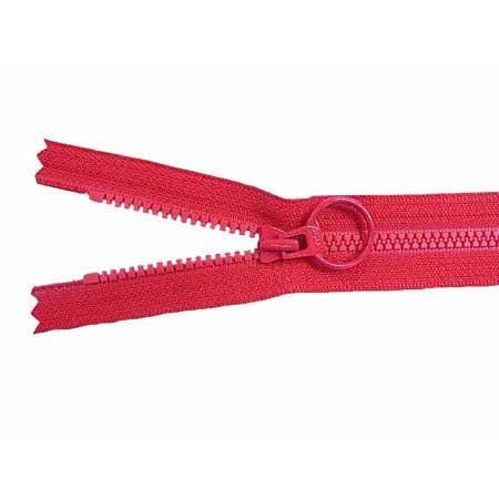 YKK リング付きファスナー 20cm ビスロン 3VS 止 DAUR2 col.519 赤