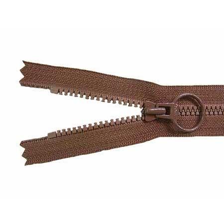 YKK リング付きファスナー 20cm ビスロン 3VS 止 DAUR2 col.568 茶