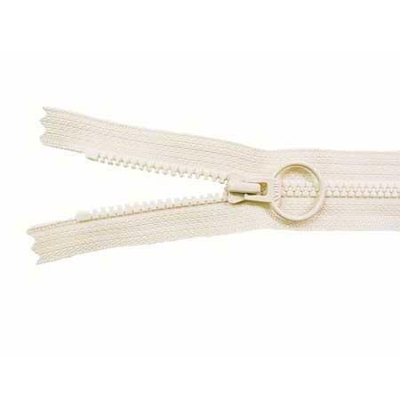 YKK リング付きファスナー 25cm ビスロン 3VS 止 DAUR2 col.801 生成