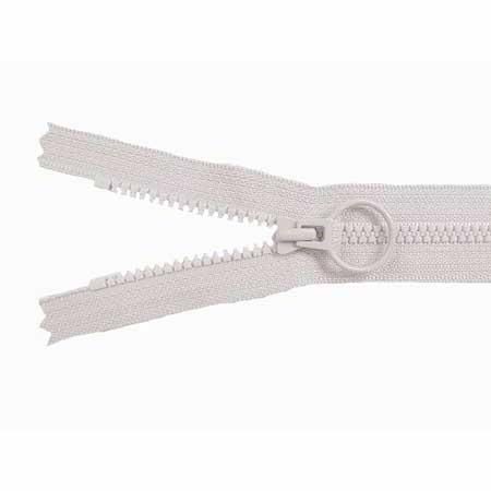 YKK リング付きファスナー 25cm ビスロン 3VS 止 DAUR2 col.336 シルバーグレイ