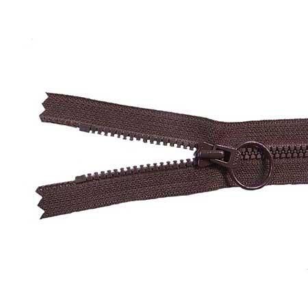 YKK リング付きファスナー 25cm ビスロン 3VS 止 DAUR2 col.570 こげ茶