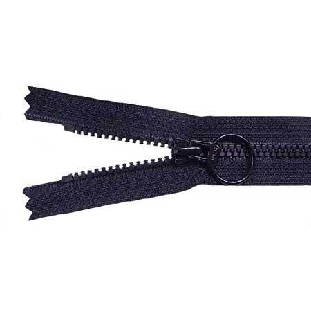 YKK リング付きファスナー 25cm ビスロン 3VS 止 DAUR2 col.580 黒