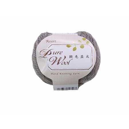 特価毛糸 リゾート純毛並太 col.26 ライトグレー系 ダルマ手編み糸