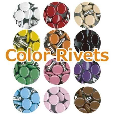 イナズマ 両面 カラーカシメ 約8mm 20個入 AK-15-8