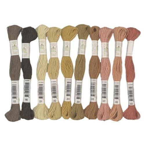 DMC Art.360 ECO VITA エコヴィータ ウールスレッド 約16mカセ col.105〜303