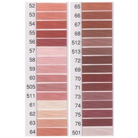 フジックス キングスター ミシン刺繍糸 120デニール(40番2000m) col.52〜501