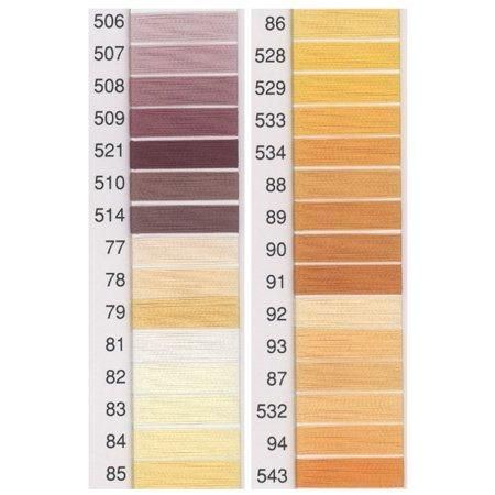 フジックス キングスター ミシン刺繍糸 120デニール(40番2000m) col.506〜543