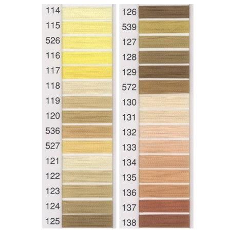 フジックス キングスター ミシン刺繍糸 120デニール(40番2000m) col.114〜138