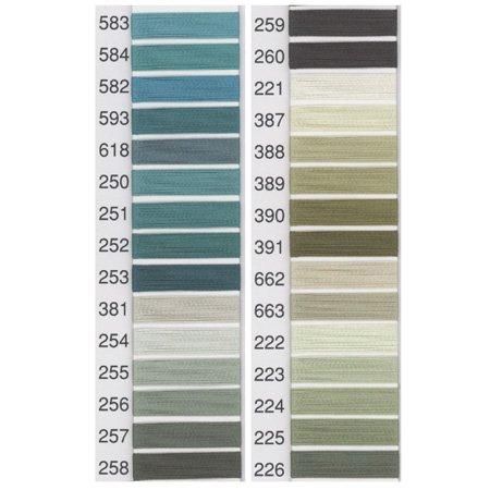 フジックス キングスター ミシン刺繍糸 120デニール(40番2000m) col.583〜226