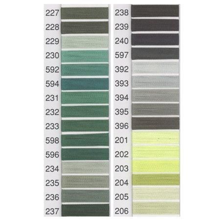 フジックス キングスター ミシン刺繍糸 120デニール(40番2000m) col.227〜206