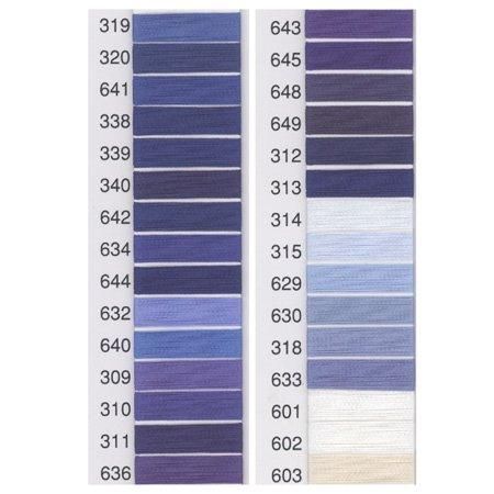 フジックス キングスター ミシン刺繍糸 120デニール(40番2000m) col.319〜603