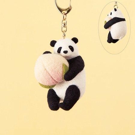 ハマナカ フェルト羊毛キット パンダと桃まんじゅう H441-634 通販