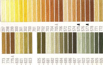 コスモ刺繍糸 25番 黄色系 国産刺繍糸