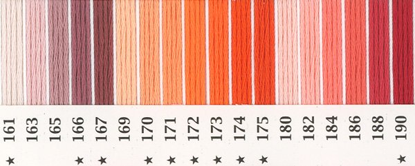 オリムパス刺繍糸 25番 ピンク・赤系 2 の参考画像1