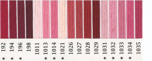 オリムパス刺繍糸 25番 ピンク・赤系 2 【参考画像2】
