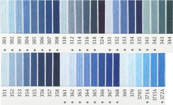 オリムパス刺繍糸 25番 青・水色系 1