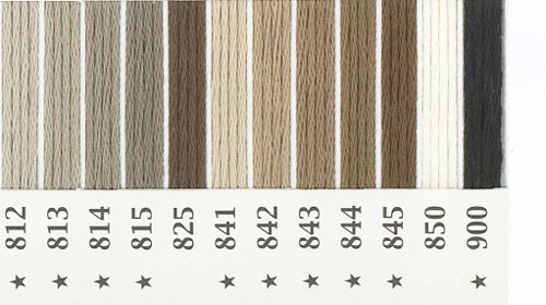 オリムパス刺繍糸 25番 茶・白黒系 2 の参考画像2